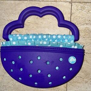 Rare Sweet Purple CROCS Charm Display Bag‎